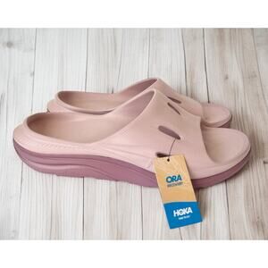Hoka Ora recovery slide sandals mauve pink 13 NWT